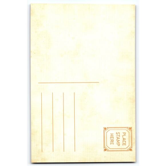 Cute Halloween Ghost Mushroom Basket Lithograph Postcard 5.5x4" - Picture 2 of 2